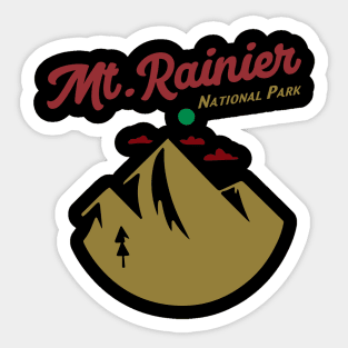 Mt Rainier Washington Sticker